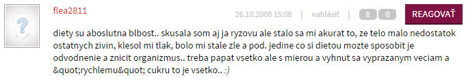 Odporcovia ryžovej diéty - flea