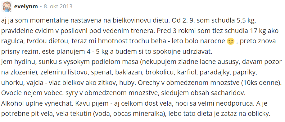 pozitívna skúsenosť užívateľky