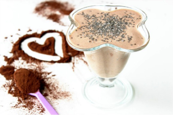 Raňajkové choco smoothie recept