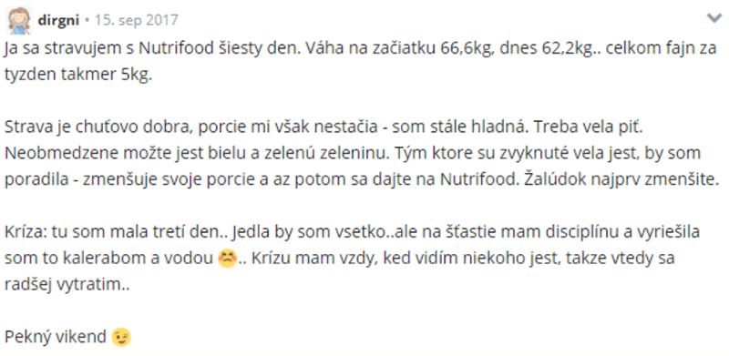 Referencia NF diéty z portálu Modrý koník