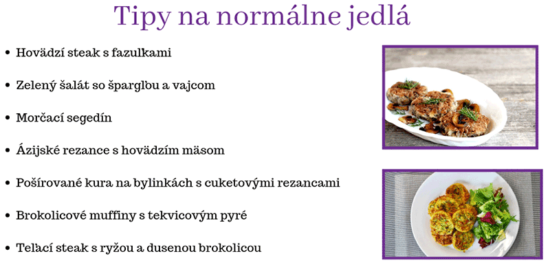 Vzor "normálnych" jedál