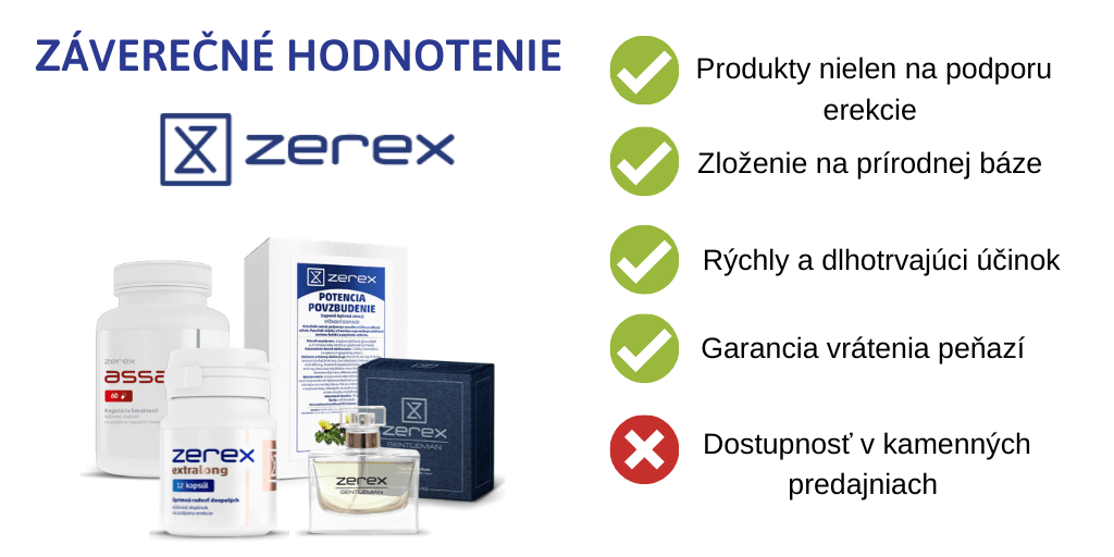 Záverečné hodnotenie produktov značky ZEREX