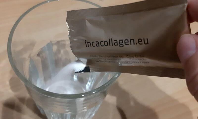 Inca Collagen si zmiešame s čistou vodou.