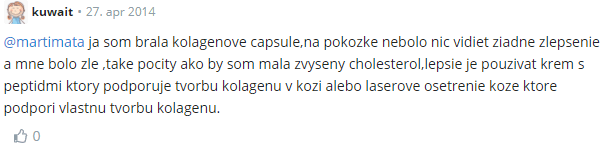 Negatívna skúsenosť s kolagénovými kapsulami