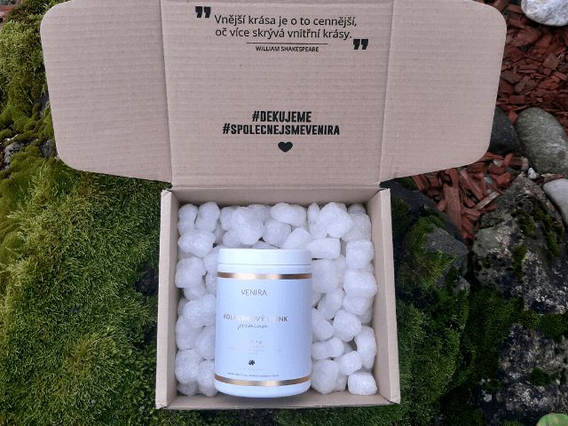 Kolagénový drink Premium je dodávaný vo veľmi peknom balení.