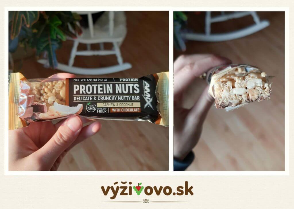 Proteínová tyčinka Amix s orieškami