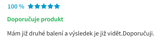 Užívateľka si zakúpila už druhé balenie kapsúl a s výsledkom je veľmi spokojná