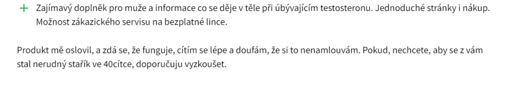 Pozitívna recenzia jedného z užívateľov, ktorý si pochvaľuje tak jednoduchý objednávkový proces, ako i zákaznícky servis