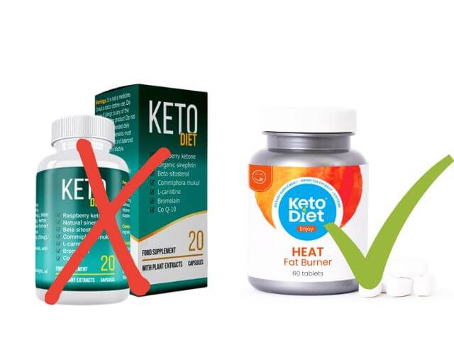 Keto Diet tablety verzus KetoDiet Heat
