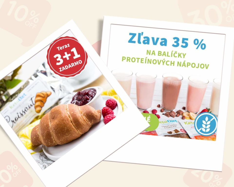Nákupom cez oficiálny e-shop môžete využiť rôzne KetoDiet akcie a zľavy