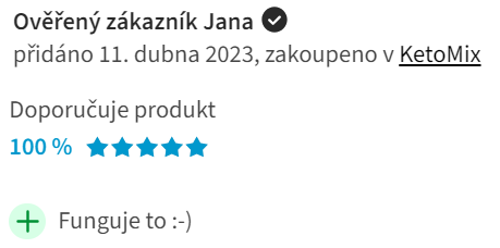 pozitívne hodnotenie na heureke