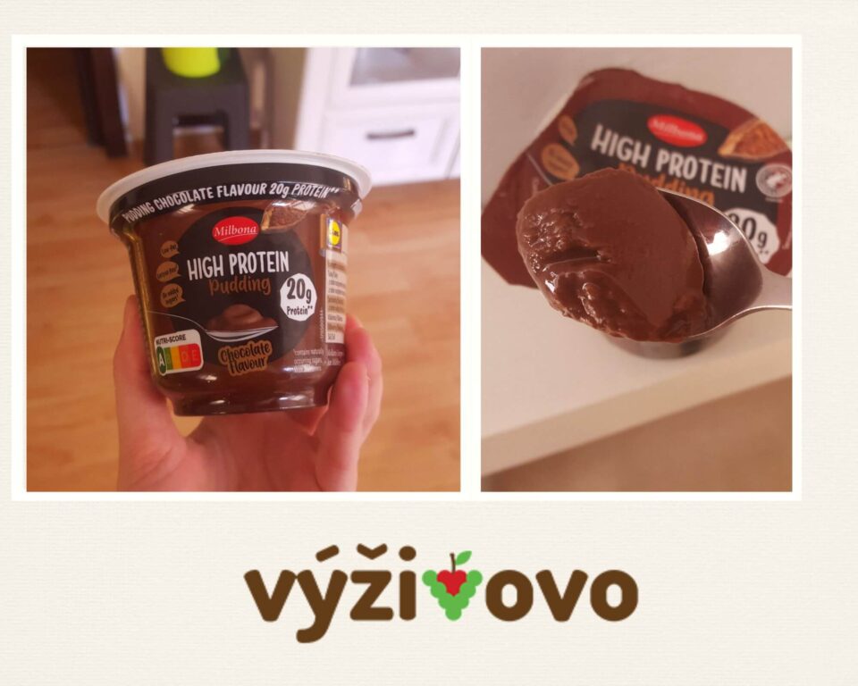 Vysoko proteínový puding s čokoládovou príchuťou značky Milbona