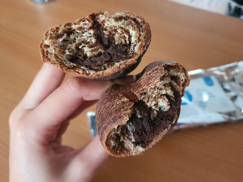 čokoládová plnka v croissante KetoDiet