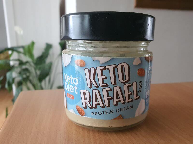 Proteínový krém Keto Rafael v sklenom uzatvárateľnom pohári