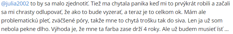 Užívateľka si pochvaľuje dlhú trvácnosť 