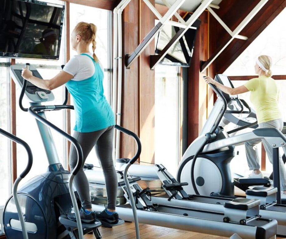 cvičenie vo fitness centre