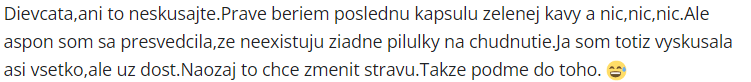 negatívna skúsenosť so zelenou kávou